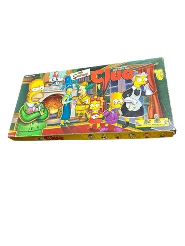 The Simpsons Clue Board Game Vintage First Edition 2000 Parker Brothers Complete