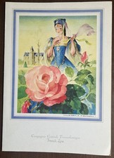 FRANCE (French) LARGE Steamship Menu - Nov 3 1969