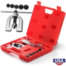 Double Flaring Copper Aluminum Soft Steel Brake Line & Brass Tubing Tool Kit