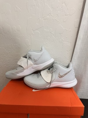 Nike Kyrie Flytrap Gray White Men's Low Top Basketball Shoes Lace Up Hook & Loop