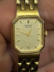 Seiko Quartz ladies' watch With octagonal dial and a jewellery clasp New Battery