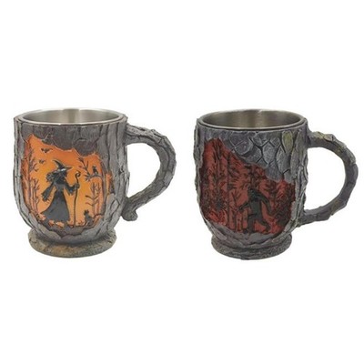 Halloween Fun Tasse stilvolle 3D Baumrinde Textur für Freunde Geburtstag Büro