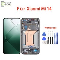 Original Xiaomi Mi 14 23127PN0CC Lcd Display Mit Rahmen Touchscreen Bildschirm
