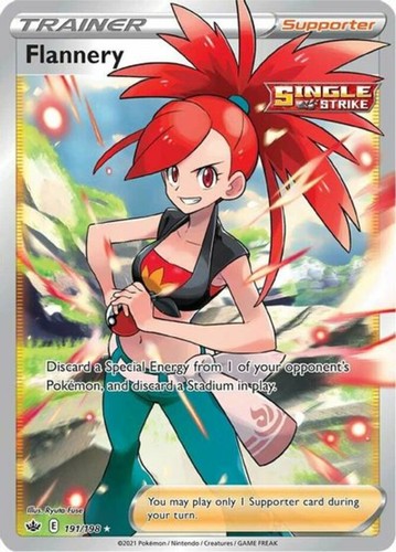 Sword & Shield - Chilling Reign Flannery - 191/198 - Full Art Ultra Rare x1 NM-M