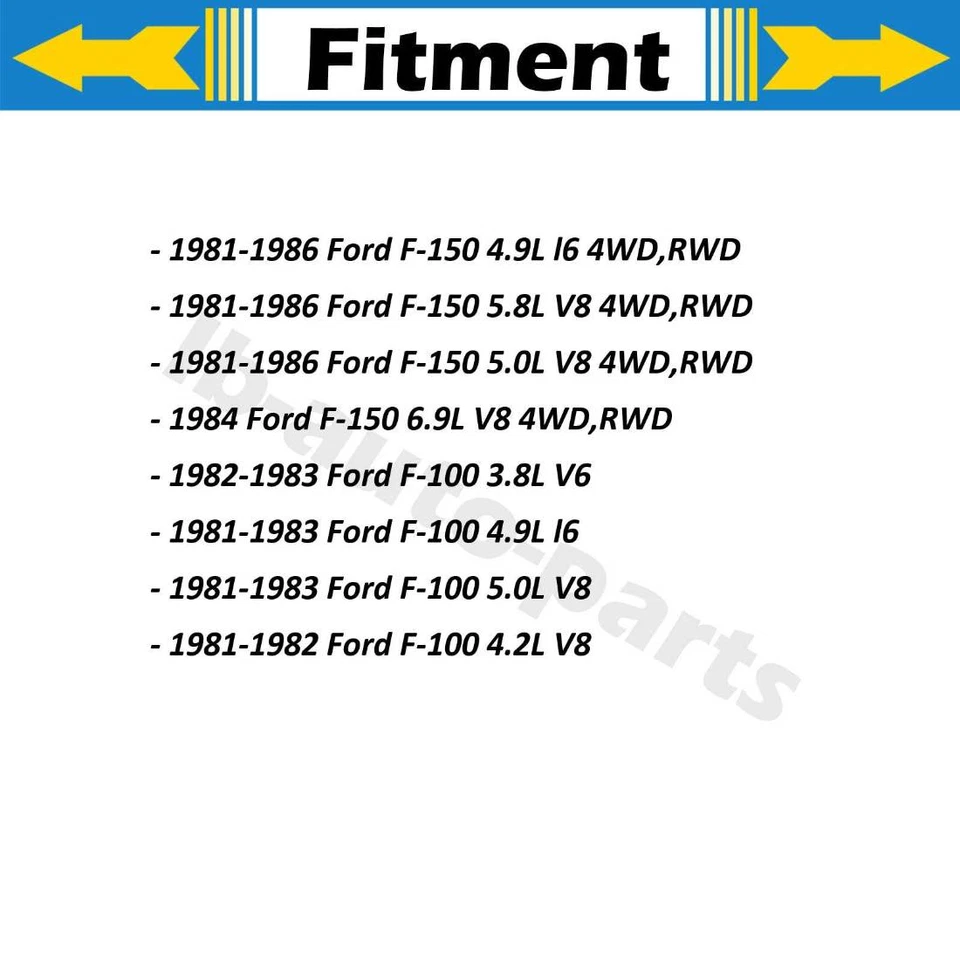 For 1981-1982 Ford F-100 4.2L Front Upper Lower Ball Joints 4x - Image 2 of 4