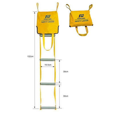 Plastimo 4 Stufen Sicherheitsleiter - Gelb