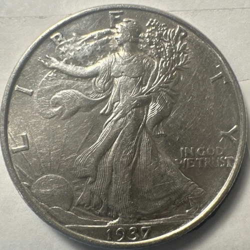 1937-P Walking Liberty Half Dollar AU/BU Condition Nice Coin