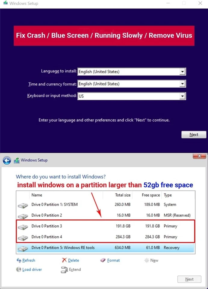 32GB Bootable Windows 10&11 USB Driver 3.2Gen For Reinstall Windows Reset New - Image 4 of 4