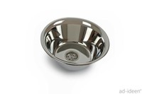 Edelstahl SpüLbecken Camping SpüLe Waschbecken 20Cm Ø Eiswagen Reisemobil 200 Mm