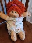 CPK by Coleco Ind. 16" tall Embroidered in Green X.R. 1984 Red Hair Blue Eyes