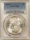 1901-O MORGAN DOLLAR, PCGS MS-63, SUPERB LUSTER & CHOICE!