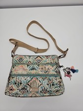 sakroots artist circle floral crossbody handbag