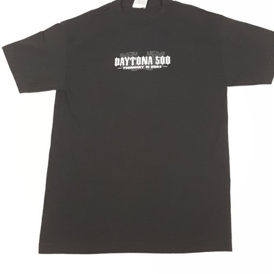 Alstyle Men's Black Medium Daytona 500 2004 Graphic Cotton T-Shirt