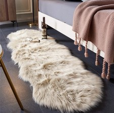 Faux Sheepskin Runner Rug 180 60cm