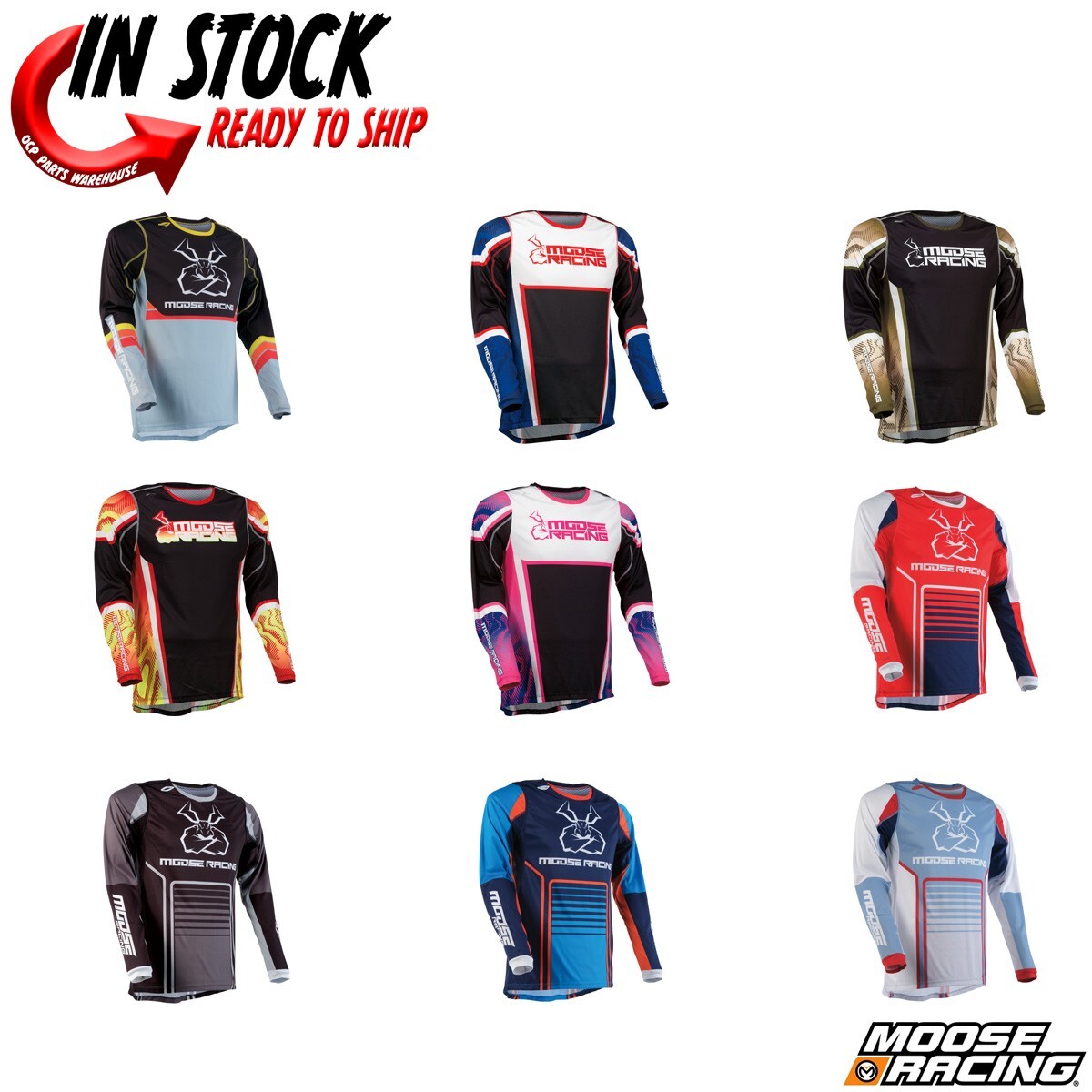 2024 MOOSE RACING AGROID JERSEY MOTOCROSS OFF ROAD - PICK SIZE & COLOR ...