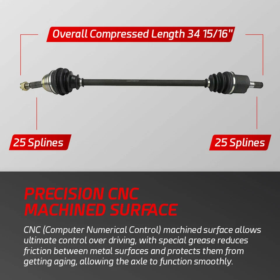 Medio eje CV delantero izquierdo para Hyundai Excel 1991-1992 1990-1993 1994 Scoupe Foto 2 de 4