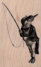 Grandville Kingfisher 2 1/4 x 3 1/2" Rubber Stamp, Animal Stamp, Kingfisher Stam