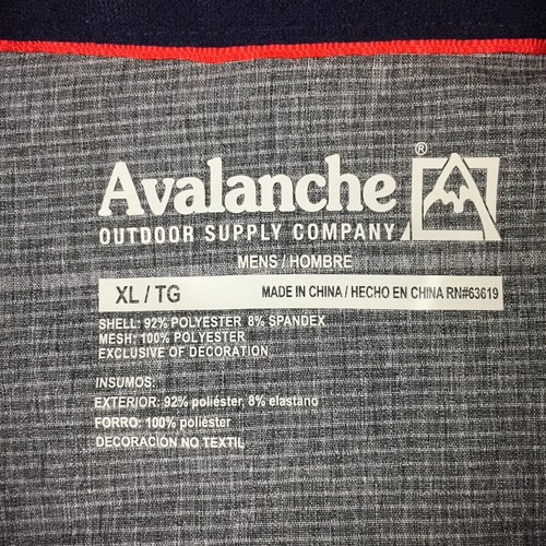 Avalanche Kurzarm Outdoorhemd mit Knopfleiste, Herren XL/TG (grau) - Bild 3 von 7