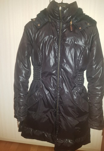 Celyn b Elisabetta Franchi piumino lungo nero pelliccia - Foto 2 di 13