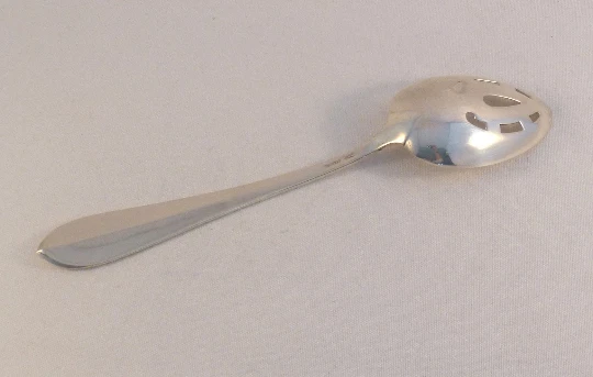 Pointed Antique by Dominick & Haff Sterling Pierced Table Serving Spoon-8 1/4" - Image 2 of 3