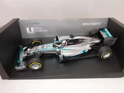 F1 Formule 1 Mercedes AMG Petronas W05 F1 Team Hamilton 2014 1/18 Winner GP Abu  - Photo 1/4