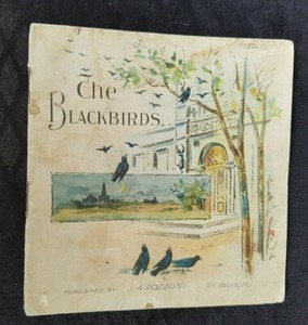 Old AD Book Pozzoni Pharmacal St Louis Powder Blackbirds Child's Nursey Rhymes