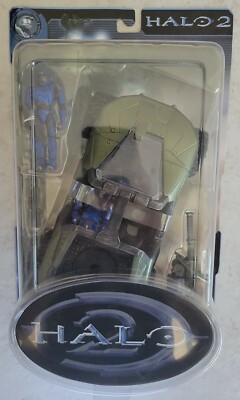 NEW HALO 2 WARTHOG & BLUE ASSAULT TEAM SPARTANS FIGURES JOYRIDE STUDIOS! a145