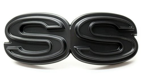 NEW Custom All-Black Emblem Kit For 1970-72 CHEVELLE SS Script Badge Trim - Picture 2 of 17