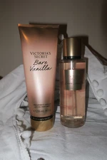❤️ BARE VANILLA SET 2 ❤️ VICTORIA'S SECRET Perfume MIST + FRAGRANCE LOTION 8.4oz