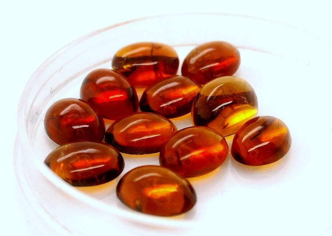 Gem Citrine Cabochon Natural 12.5 CT. 7.3 x 6 mm Lot Gemstone 11 PCS #69