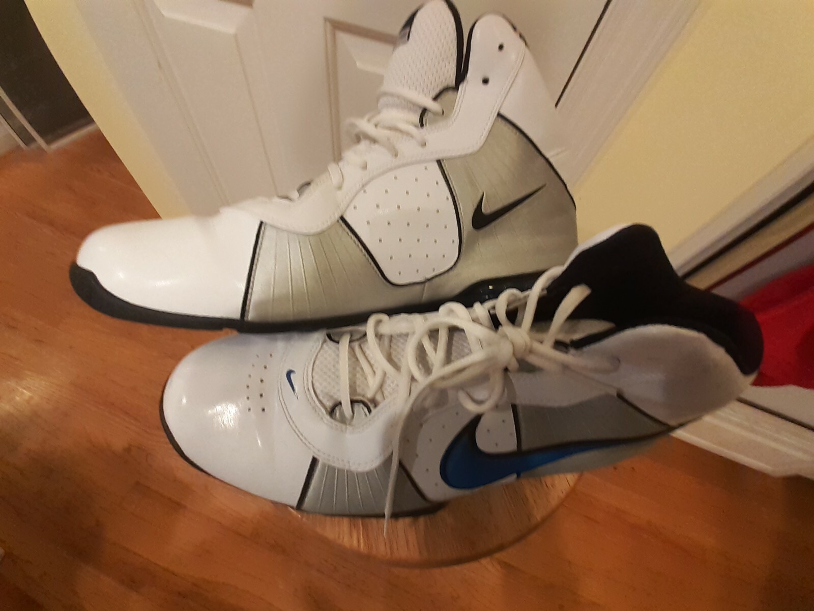 Rare Nike Air Max Full Court Mens Size 14 White Blue Mid Top 417792-105 image 5