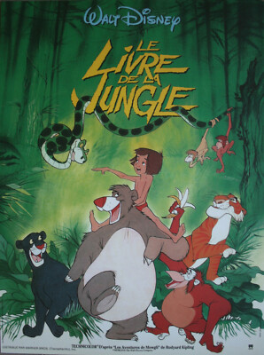 LE LIVRE DE LA JUNGLE Affiche Cinéma ROULEE 53x40 Rolled Movie poster  Disney