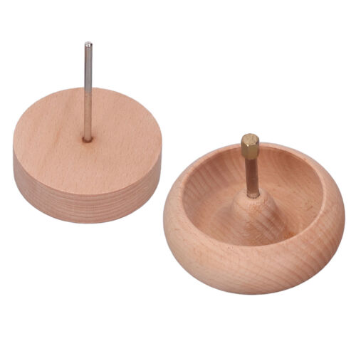 Bead Spinner DIY Beading Turning Bowl 10cm Wooden Manual Beading Threader YSE - Photo 1 sur 12