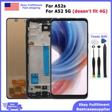 LCD Display Touch Screen Digitizer Frame For Samsung A52 5G SM-A526 Replacement