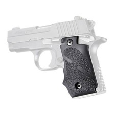 Hogue Monogrip Revolver Grip for Sig Sauer P238 with Rubber Finger Grooves Black