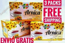 3 Packs ARNICA TEA / TE DE ARNICA Infusion 75 bags 0.3 oz each Therbal
