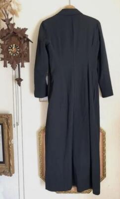 Yohji Yamamoto Y's 97' Vintage Wool Long Jacket Black Size S Made