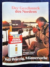 Prince Denmark Filter Zigaretten, Voll - Würzig originale Werbung aus 1984