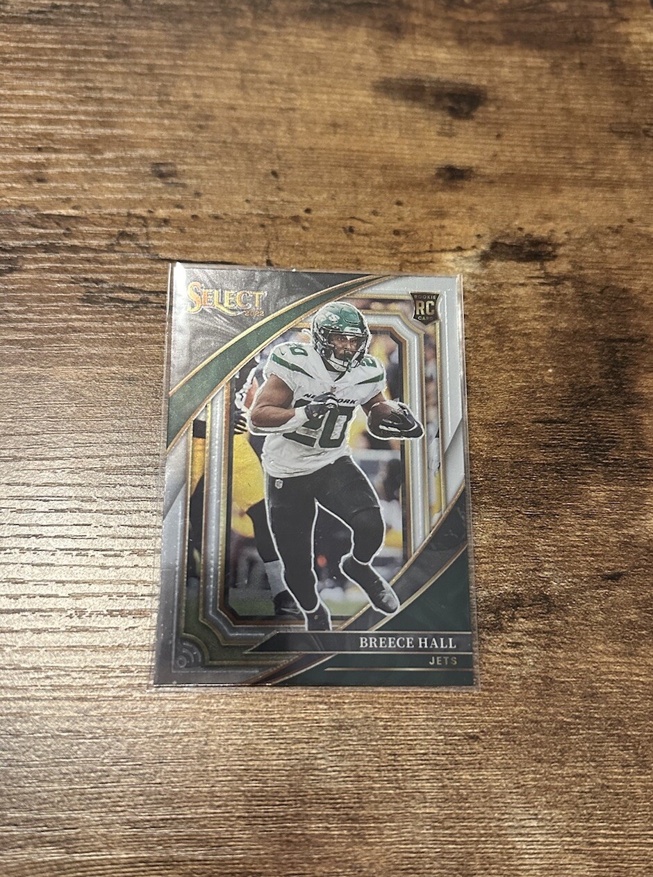 2022 Panini Select Breece Hall SILVER Prizm RC #321 Suite Level Jets Rookie!