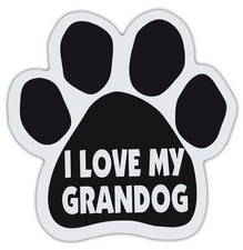 Dog Paw Shaped Magnets: I LOVE MY GRANDOG  Dogs, Gifts, Cars, Trucks