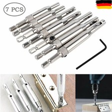 7x HSS Bohrer Set Holzbohrer Zentrierbohrer Scharnierbohrer Selbstzentrierende