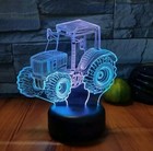 Amazing 3D LED Night Light Color Changing Dynamic Tractor Car Light Home Decor — photo 7