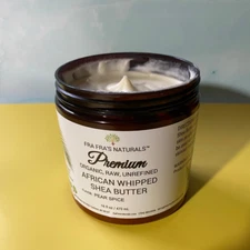 Premium Organic Whipped Raw Unrefined Shea Body Butter - Pick Your Scent - 16 oz
