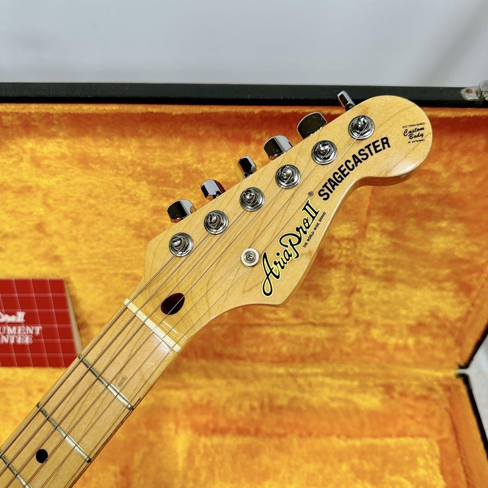 Aria Pro II Electric Guitar Stratocaster type Made in Japan W/Hard case