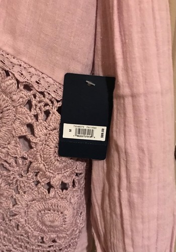 Lucky Brand Women's 3/4 Sleeve Shirt Pink Size M NEW - Picture 4 of 5