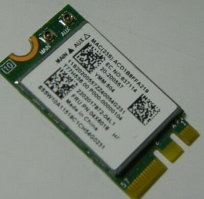 OEM Lenovo 04X6018 Broadcom BCM943142Y 802.11bgn + BT M.2 Mini Card -NGFF