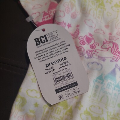 タイ Wonder Nation Preemie SLEEP AND PLAY Girl Mittens Inverted Zipper