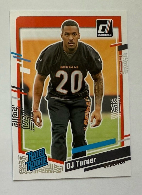 2023 Panini Donruss - Rated Rookie #319 DJ Turner (RC)