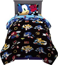 Sonic the Hedgehog "Step it Up " Kids Twin Bed Set-AB07V1CGDBP4, W2561184315814