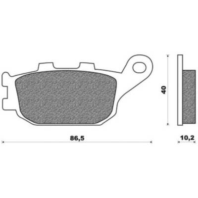 Bremsbeläge Hinten Gesintert Für Honda NC 700 X (2012-2013) | Erhöhte Bremskraft & Langlebigkeit